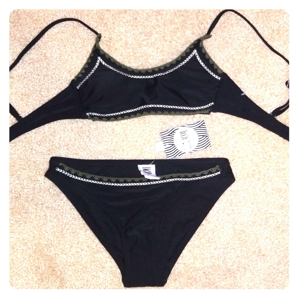 ASOS Green and Black Bikini